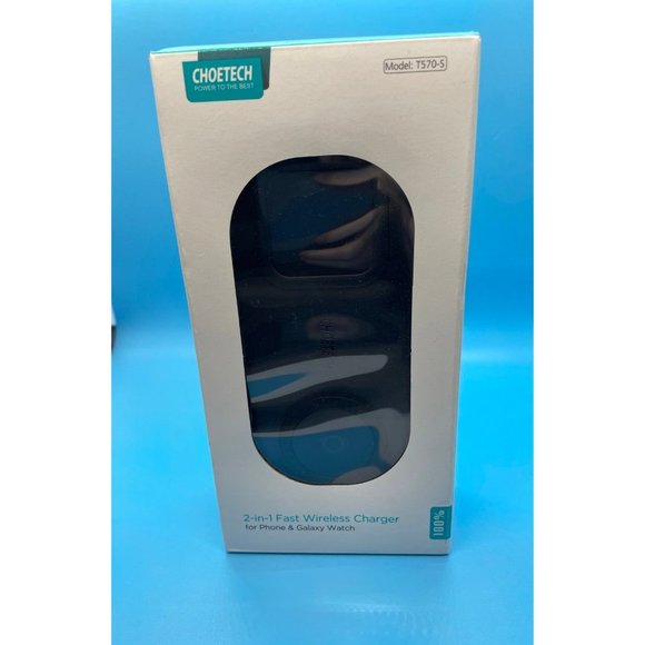 Choetech T570-S 2-in-1 Wireless Charger, 10W Max Wireless Charging Pad with Adap - Picture 11 of 11